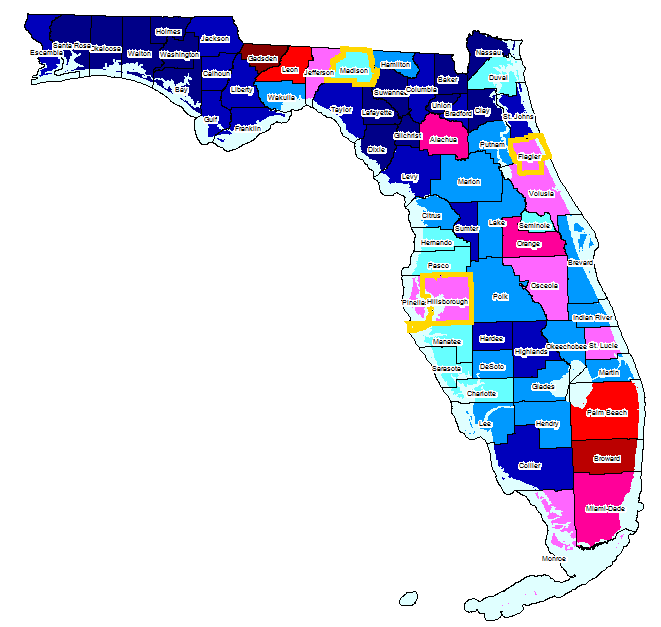 Printable Florida Zip Code Map